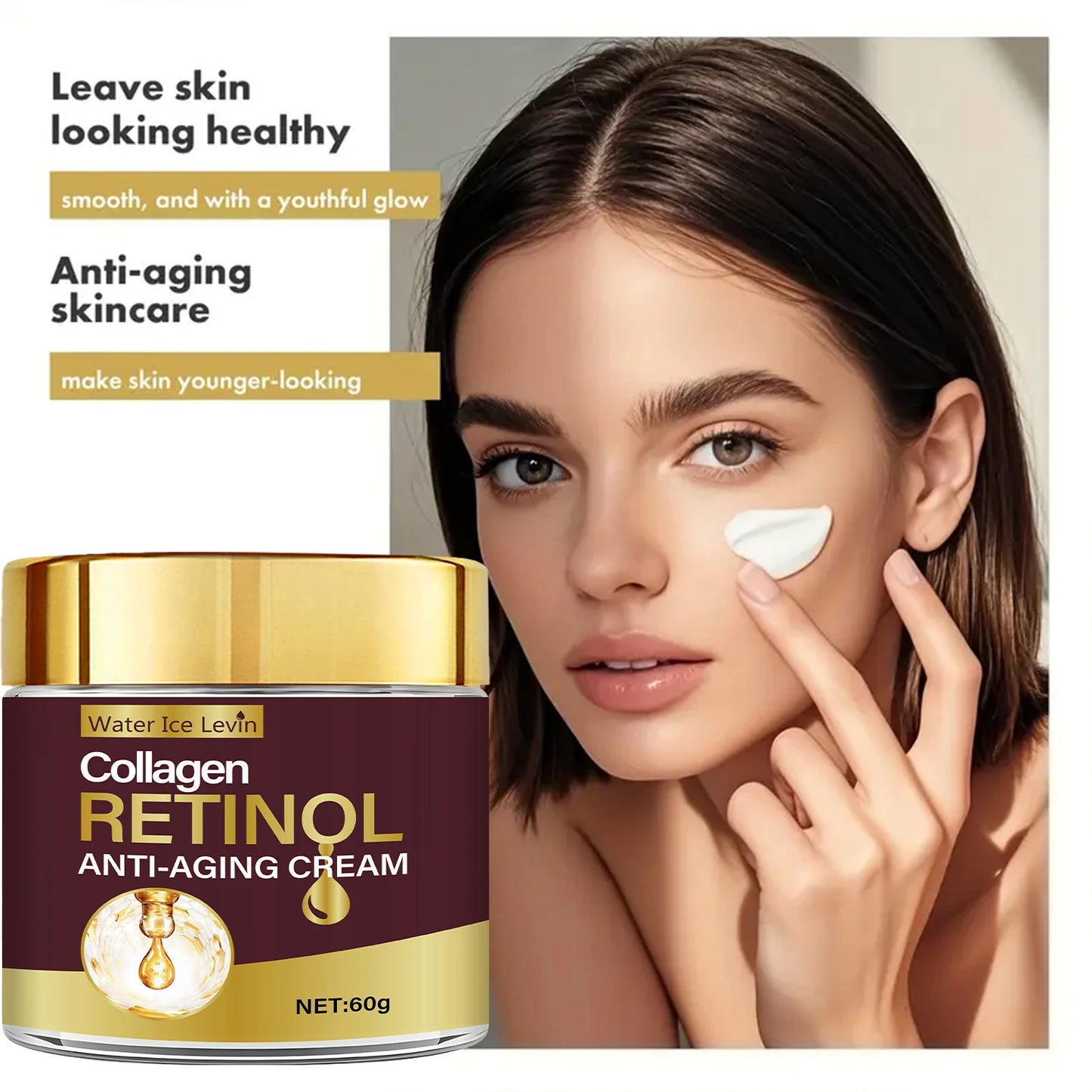 Eleeles Korean Anti-Wrinkle & Brightening Face Cream – Collagen, Biotin & Rosemary