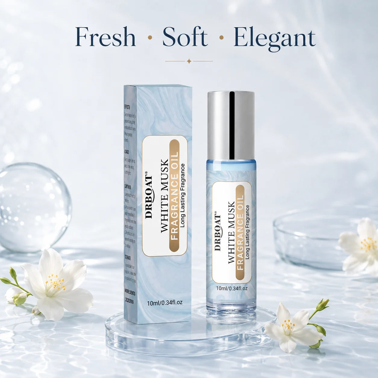 Eleeles White Musk Pheromone Oil – Alcohol-Free Body Fragrance Oil for Dating 10ml & 20ml