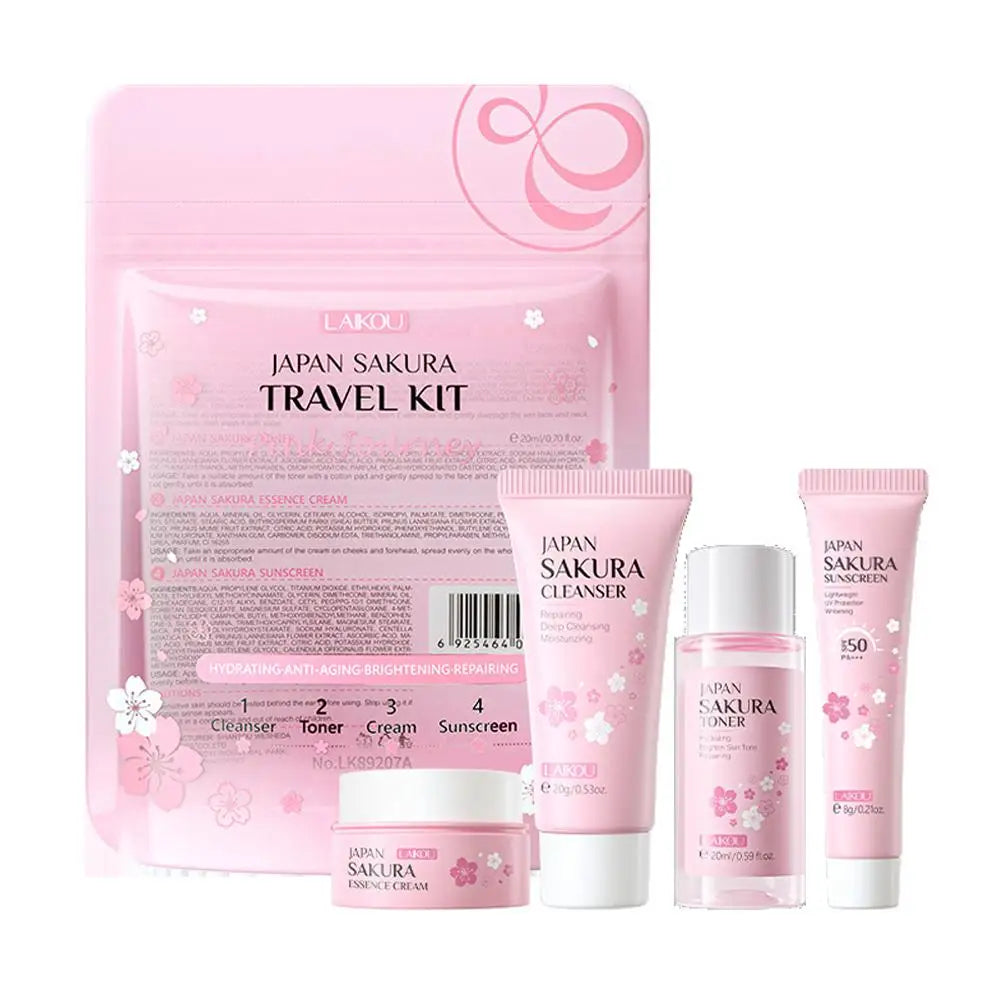 Eleeles Skin Care Gift Set – Cleanser, Serum, Eye Cream & Moisturizer