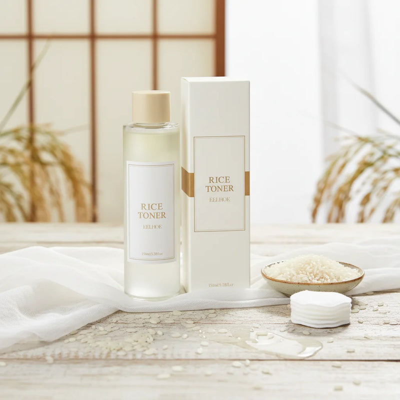 Eleeles Korean Rice Glow Travel Kit – Toner, Serum & Sunscreen Set