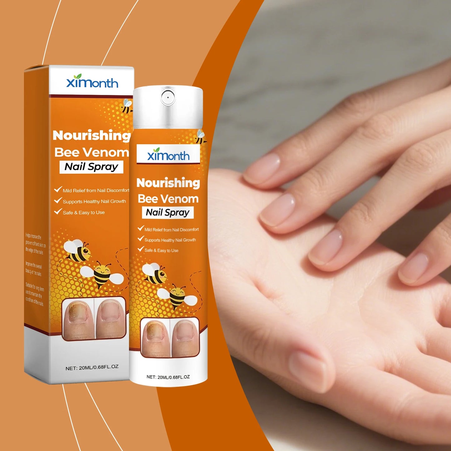 Eleeles Nail Nourishing Spray – Strengthens, Moisturizes & Softens Cuticles, Hands & Feet