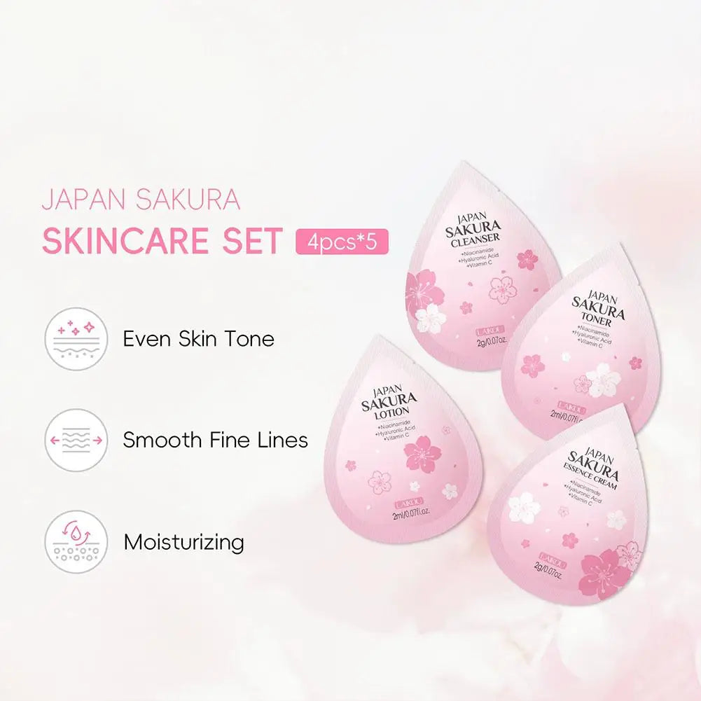 Eleeles Hydrating Skin Care Set – 10-Piece Mini Travel Kit | Cleanser, Toner, Lotion & Cream