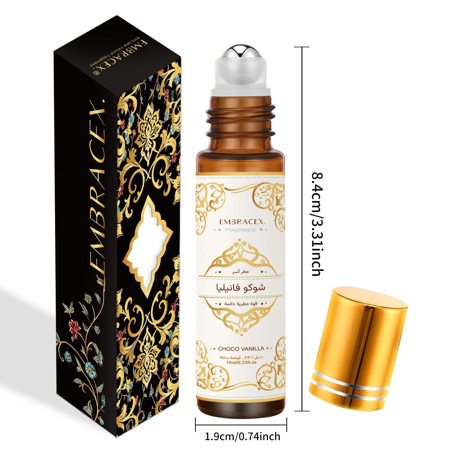 Eleeles Choco Vanilla Roll-On Essential Oil – Long-Lasting Scent, Aromatherapy & Gift, 10ml