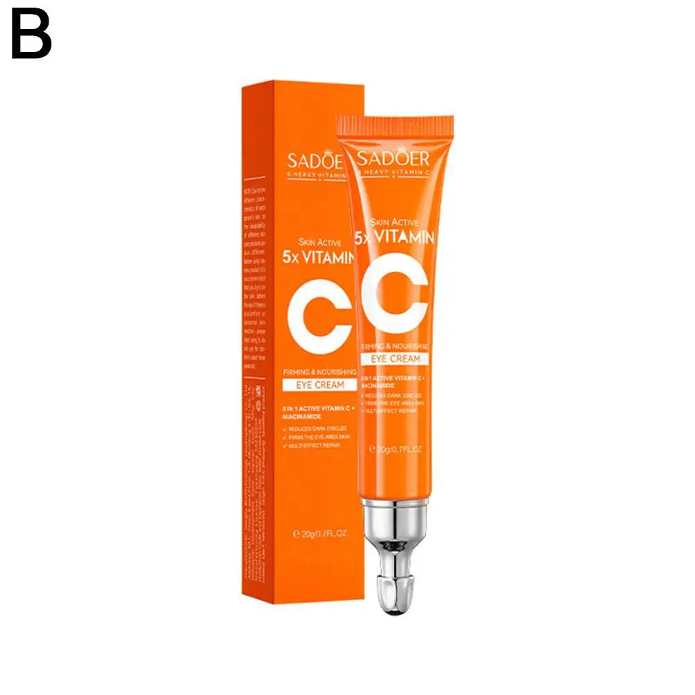 SADOER 5X VC Skin Care Set Face Cleanser Eye Cream Niacinamide Brightening Anti Oxidation Collagen Boost Firming Facial Care