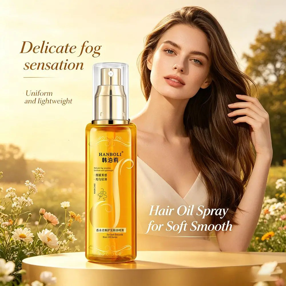 Eleeles Nourishing Hair Oil Spray – Anti-Frizz, Deep Hydration & Long-Lasting Fragrance, 100ml