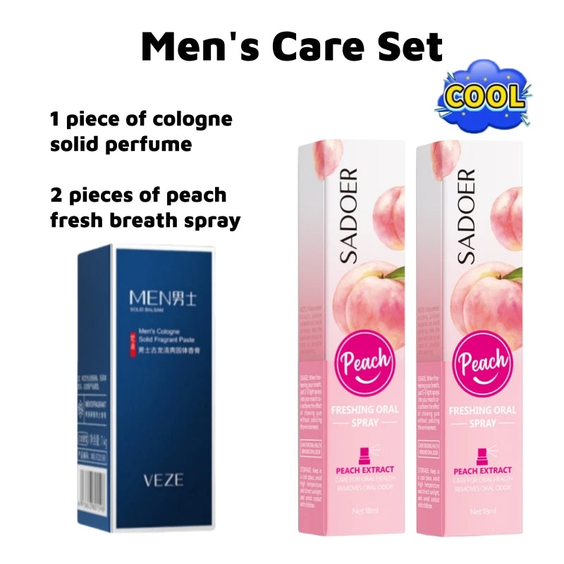 Eleeles Men's Solid Perfume Stick – Light & Fresh Scent, Portable Travel Size