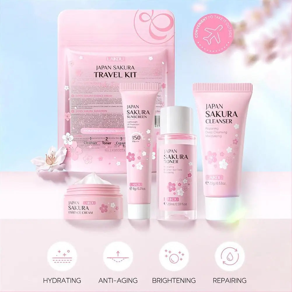 Eleeles Skin Care Gift Set – Cleanser, Serum, Eye Cream & Moisturizer