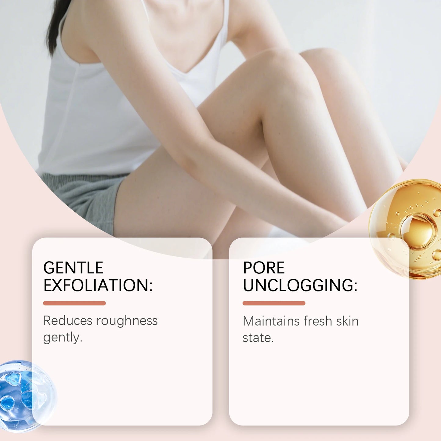 Eleeles Perfume Body Scrub – Exfoliating & Hydrating Salt Scrub, Rose Coral & Amber Vanilla 100g