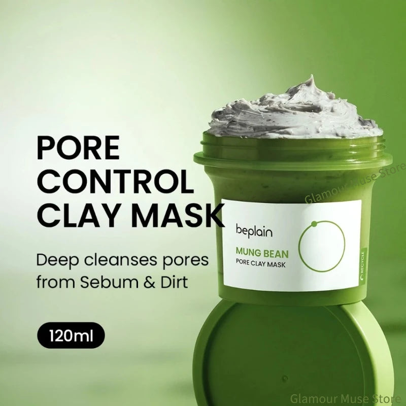 Eleeles Korean Skincare Set – Pore Serum, Cleansing Foam, Clay Mask & Makeup Remover