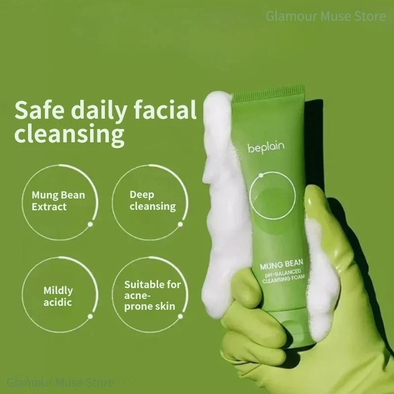 Eleeles Korean Skincare Set – Pore Serum, Cleansing Foam, Clay Mask & Makeup Remover
