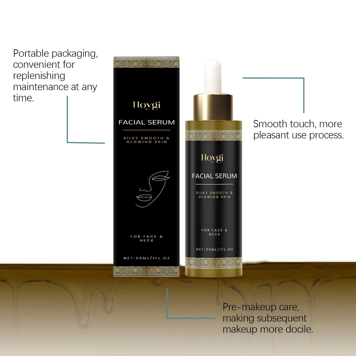 Eleeles Facial Care Essence Serum – Radiance Boosting, Deep Hydration & Skin Elasticity, 30ml