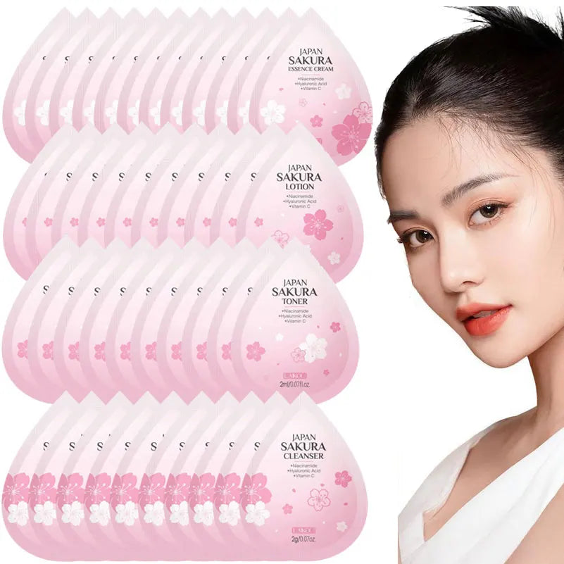 Eleeles Hydrating Skin Care Set – 10-Piece Mini Travel Kit | Cleanser, Toner, Lotion & Cream