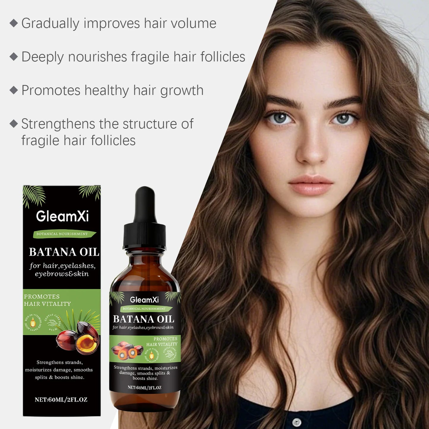 Batana Hair Care Oil - Gentle and Smooth, Nourishes Hair, Volumizing Hair Care Oil