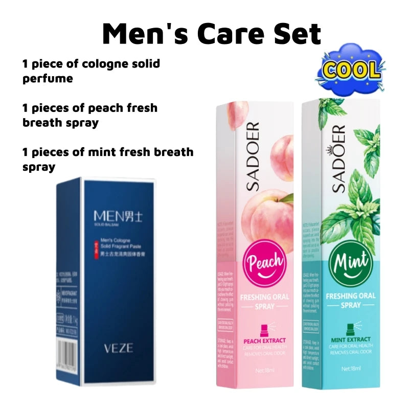 Eleeles Men's Solid Perfume Stick – Light & Fresh Scent, Portable Travel Size