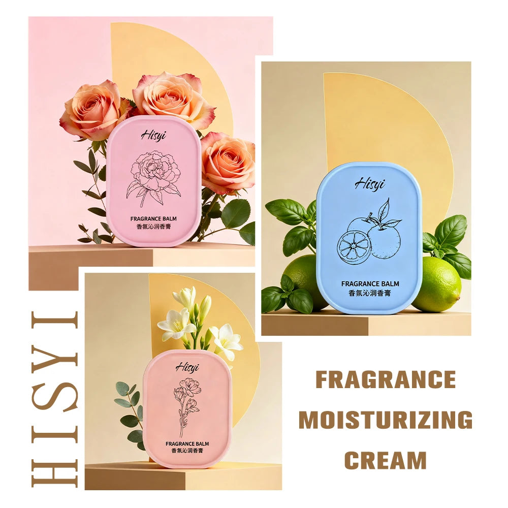 Eleeles Solid Perfume Balm – Long-Lasting Floral Scents, Vegan & Skin-Friendly 3 Scents