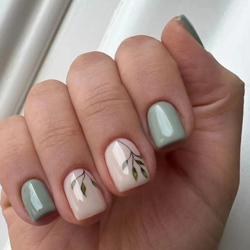 Press-On Nail Stickers – French, Butterfly & Aurora Designs | Sanding Bar Jelly Glue