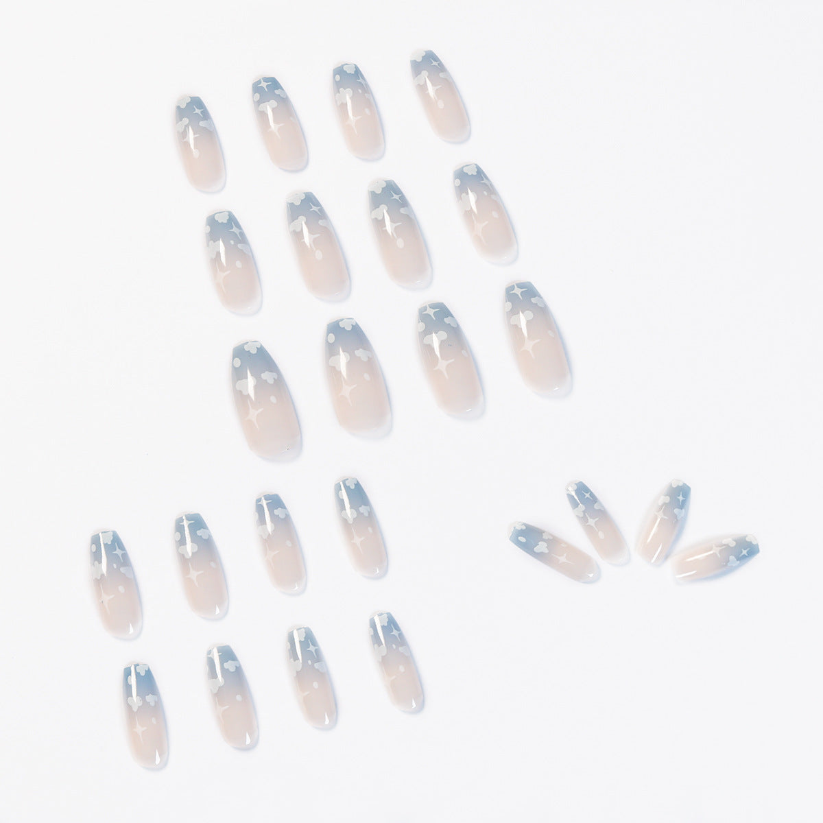 Press-On Nails – Soft False Nails Set 24 Pieces