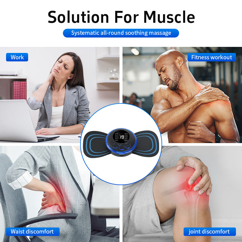 Smart Wireless Massage Patch – Full Relief for Neck, Shoulders & Upper Back