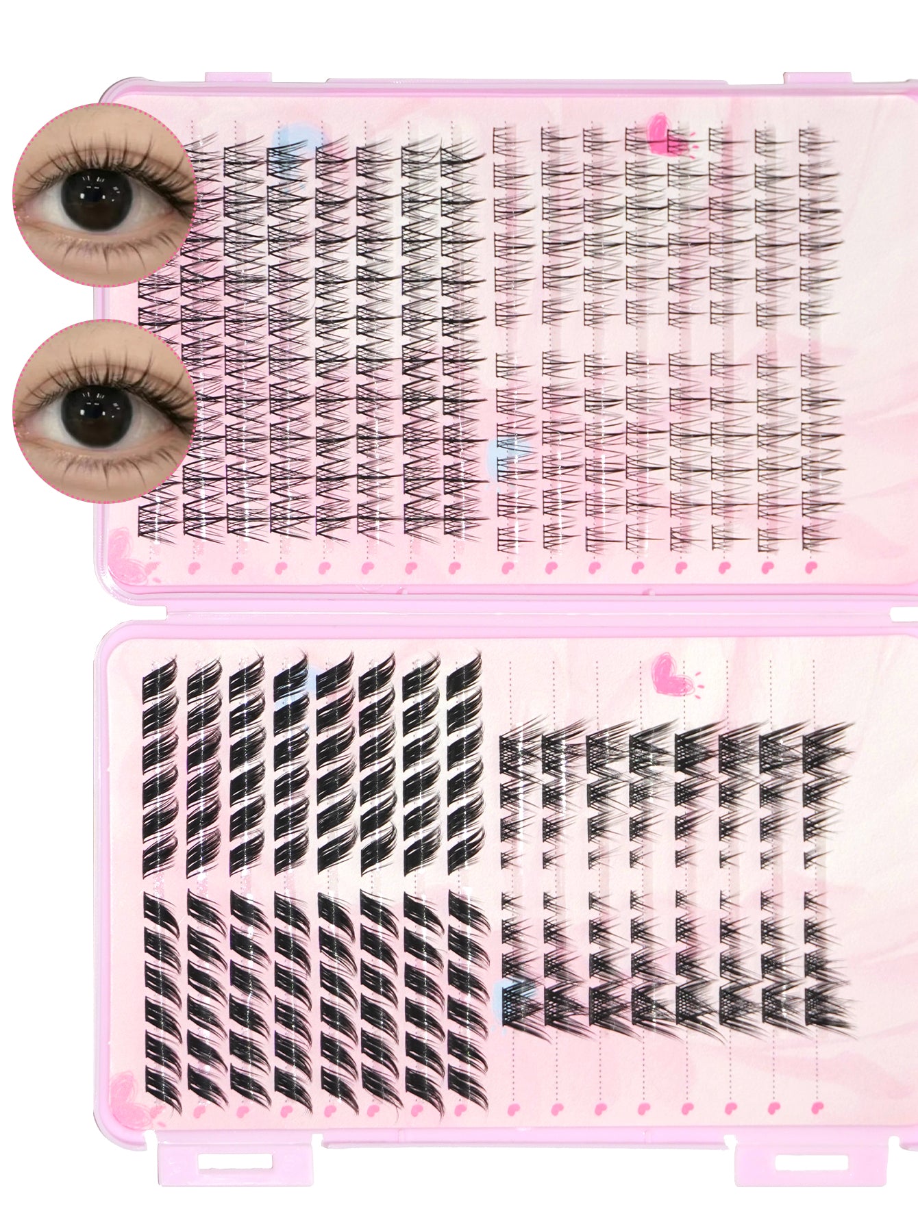 Hybrid False Eyelash Extension Set – 4 Styles