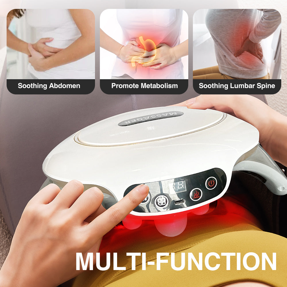 Automatic Abdominal Massager – 6 Heads, 3 Modes for Waist, Back, Neck & Legs