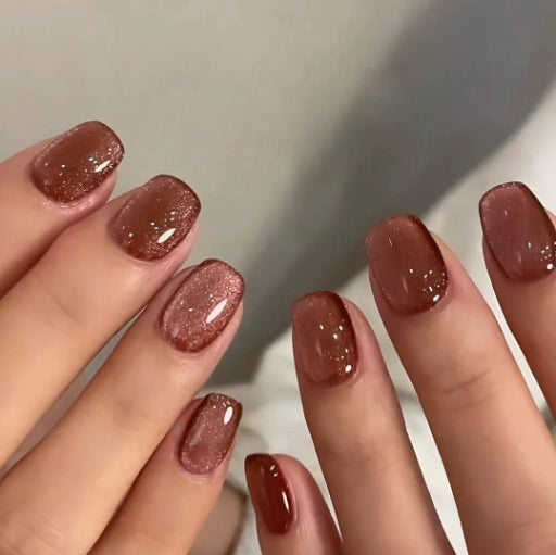 Press-On Nail Stickers – French, Butterfly & Aurora Designs | Sanding Bar Jelly Glue