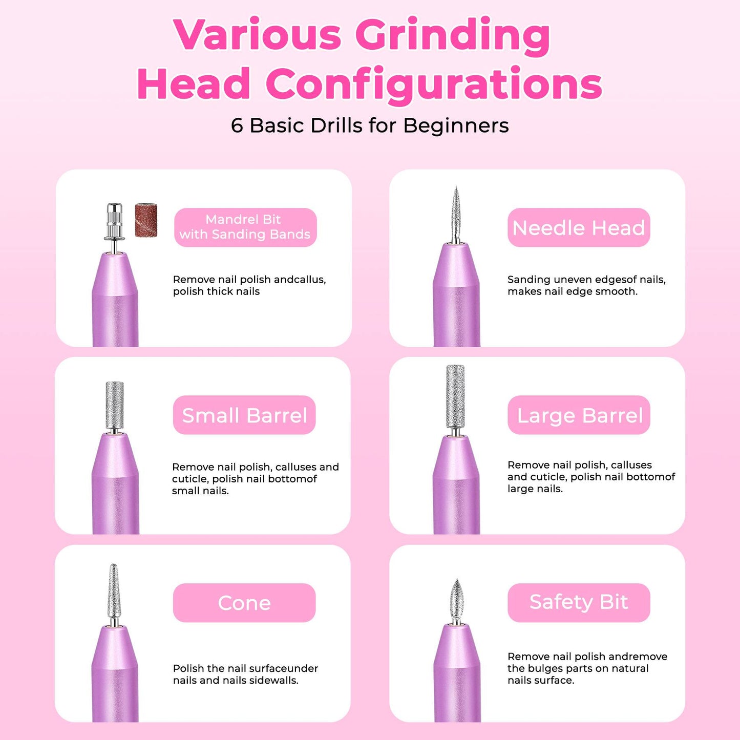 Professional Portable Electric Nail Drill – Manicure & Pedicure Kit