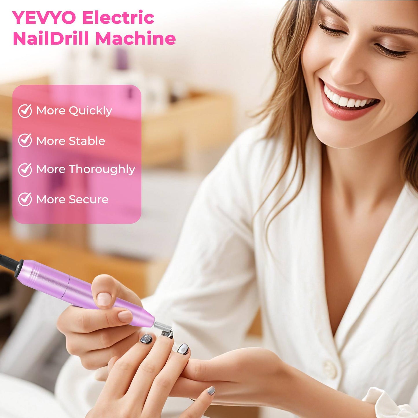 Professional Portable Electric Nail Drill – Manicure & Pedicure Kit