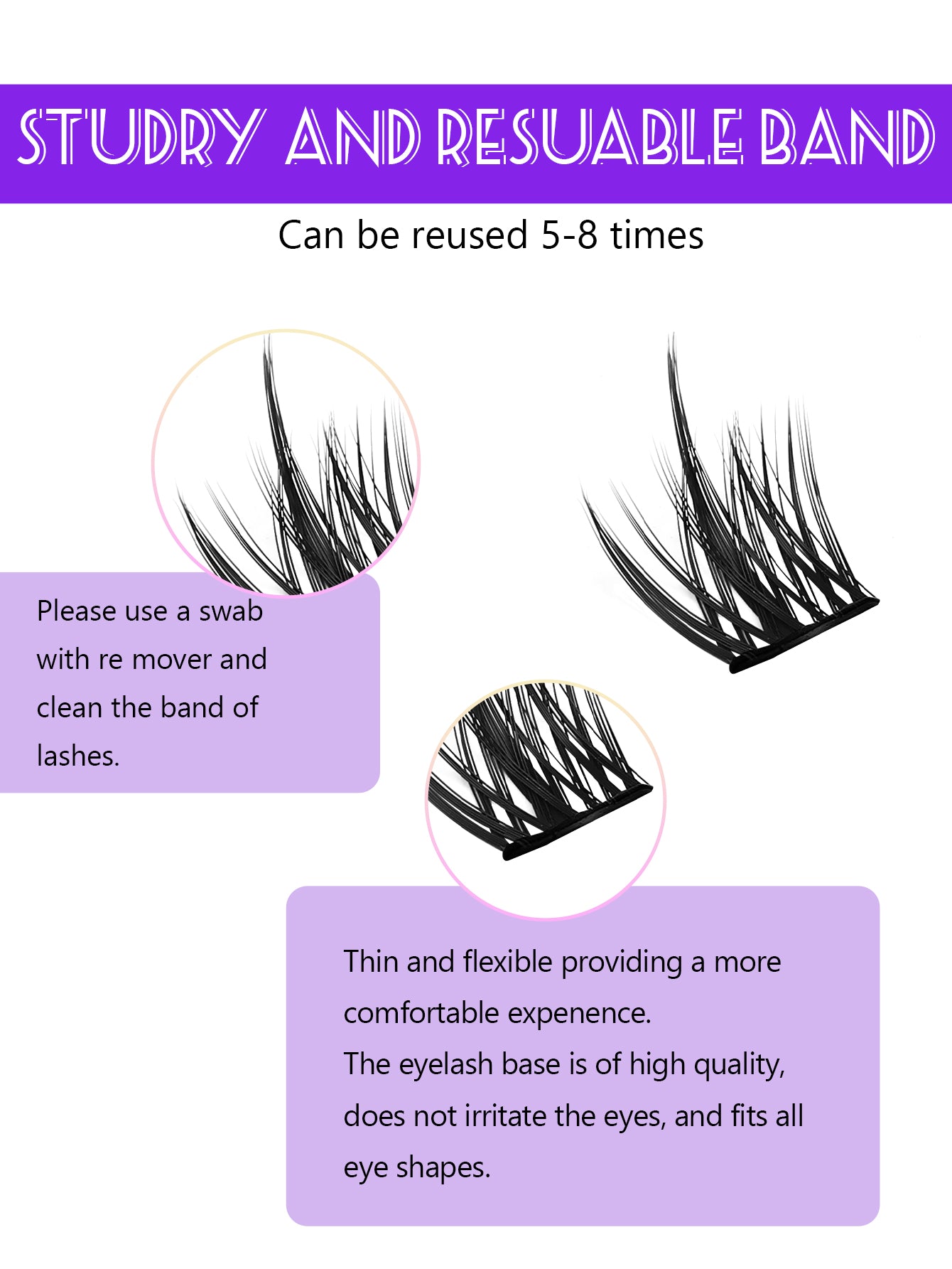Hybrid False Eyelash Extension Set – 4 Styles