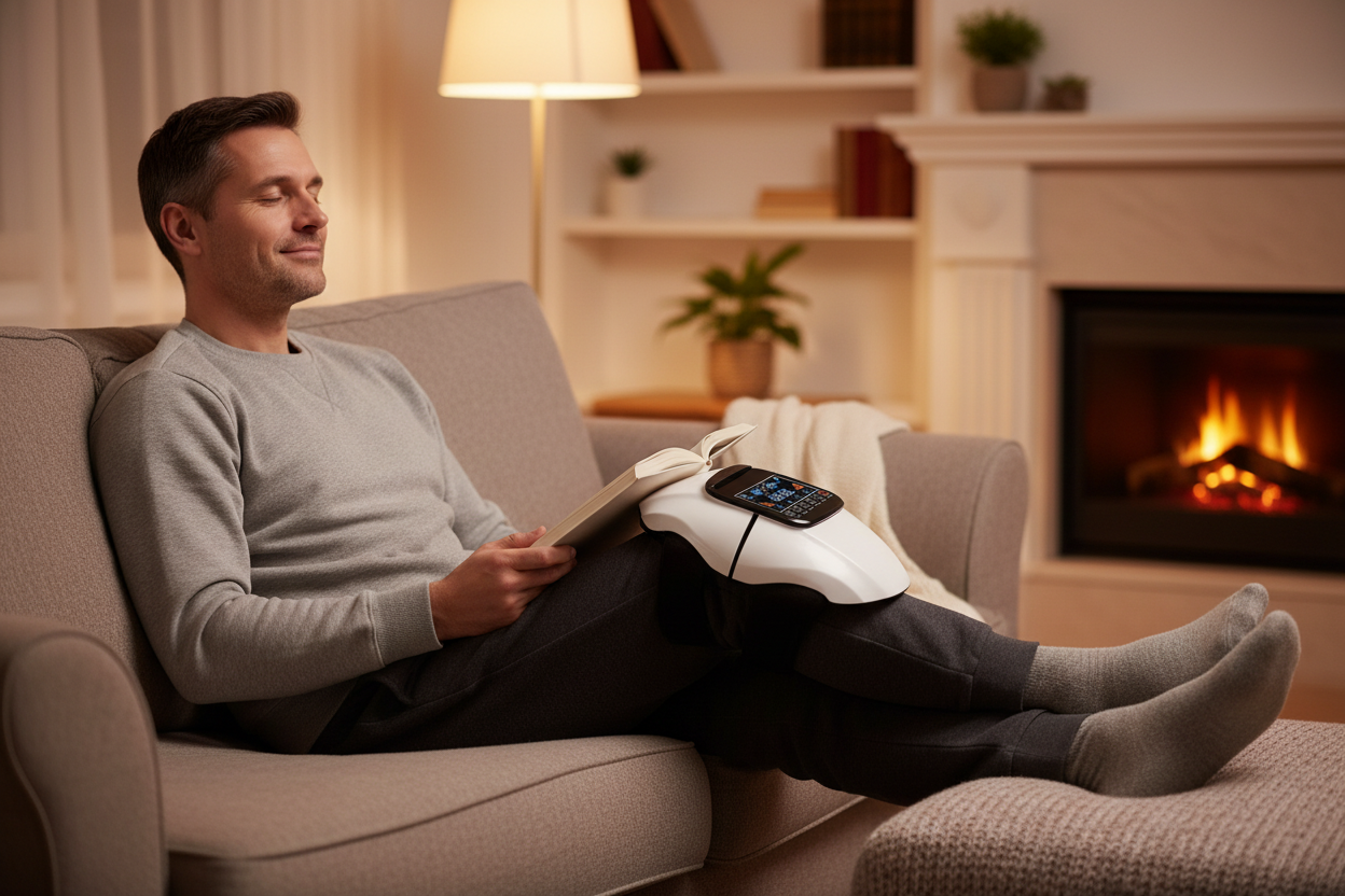 Knee Massager Lifestyle - Man