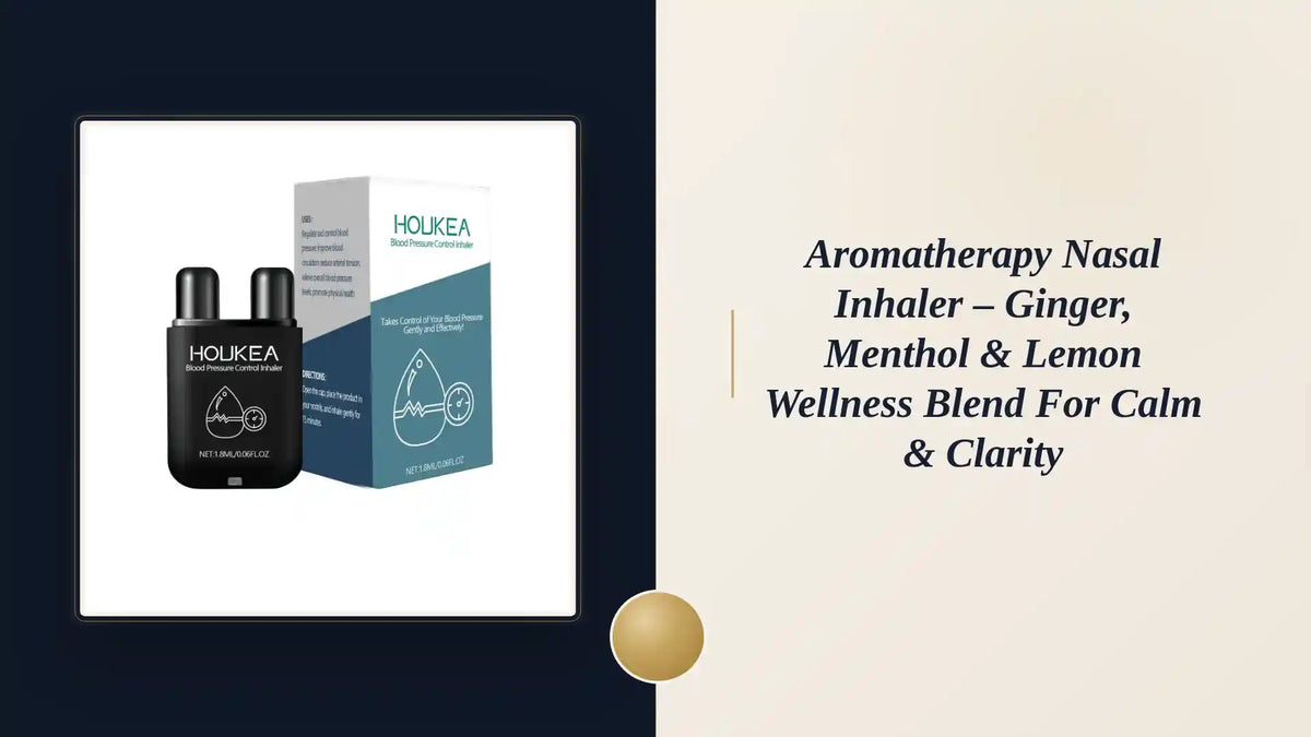 Aromatherapy Nasal Inhaler &ndash; Ginger, Menthol &amp; Lemon Wellness Blend for Calm &amp; Clarity by@Outfy