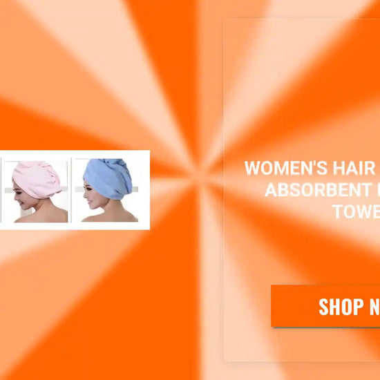 Women's Hair Dryer Cap, Absorbent Dry Hair Towel by@Outfy