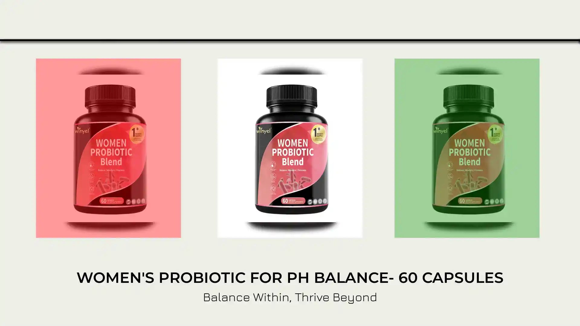 women's probiotic for pH balance- 60 Capsules by@Outfy