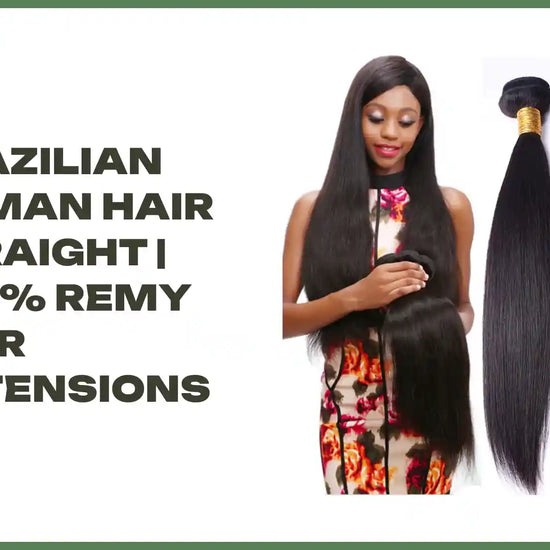 Brazilian Human Hair Straight | 100% Remy Hair Extensions by@Outfy