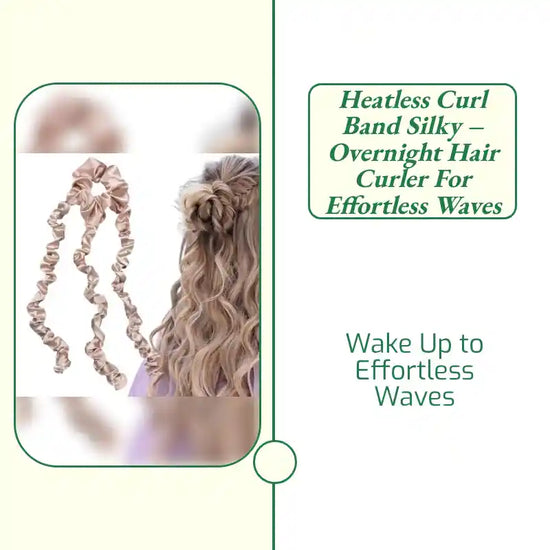 Heatless Curl Band Silky &ndash; Overnight Hair Curler for Effortless Waves by@Outfy