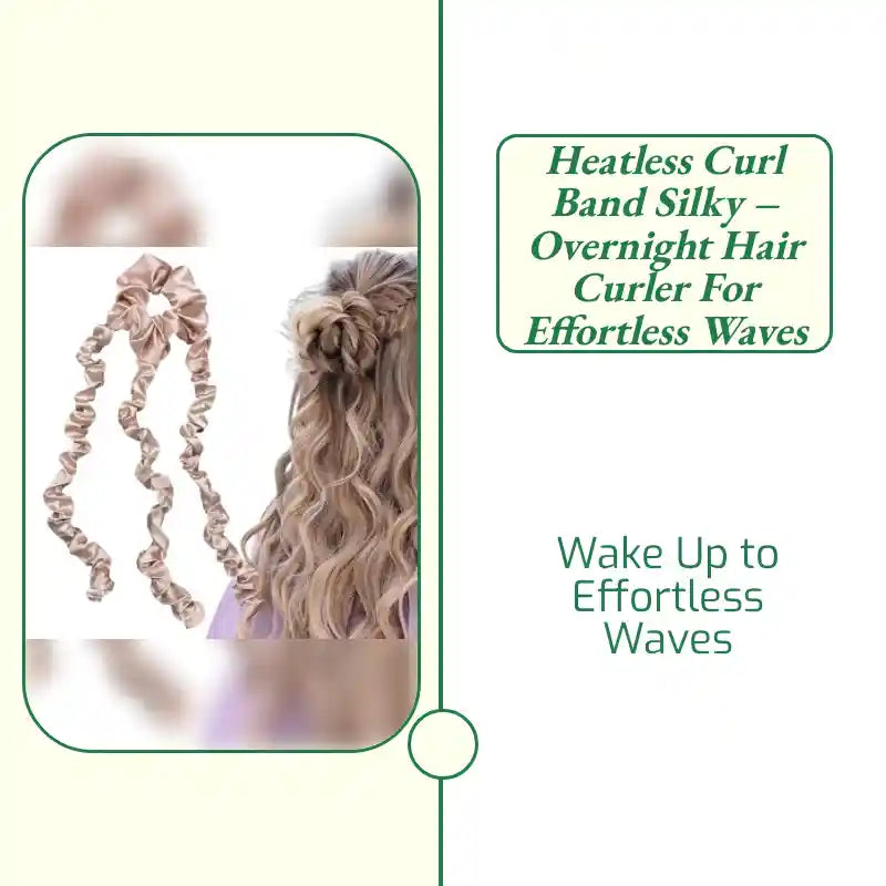Heatless Curl Band Silky &ndash; Overnight Hair Curler for Effortless Waves by@Outfy