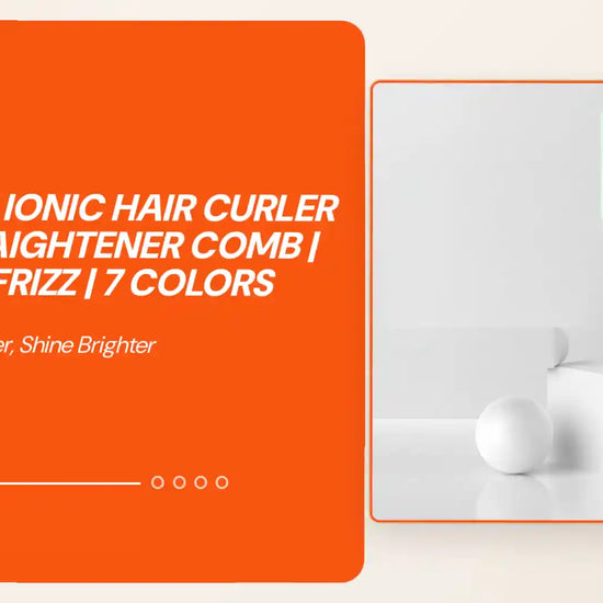 2-in-1 Ionic Hair Curler &amp; Straightener Comb | Anti-Frizz | 7 Colors by@Outfy