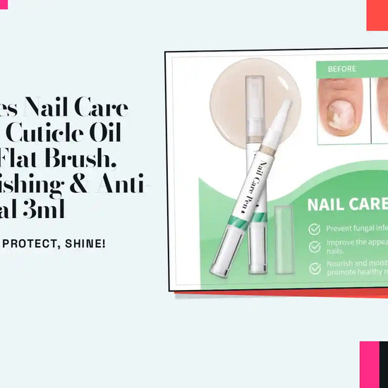 Eleeles Nail Care Pen &ndash; Cuticle Oil with Flat Brush, Nourishing &amp; Anti-Fungal 3ml by@Outfy