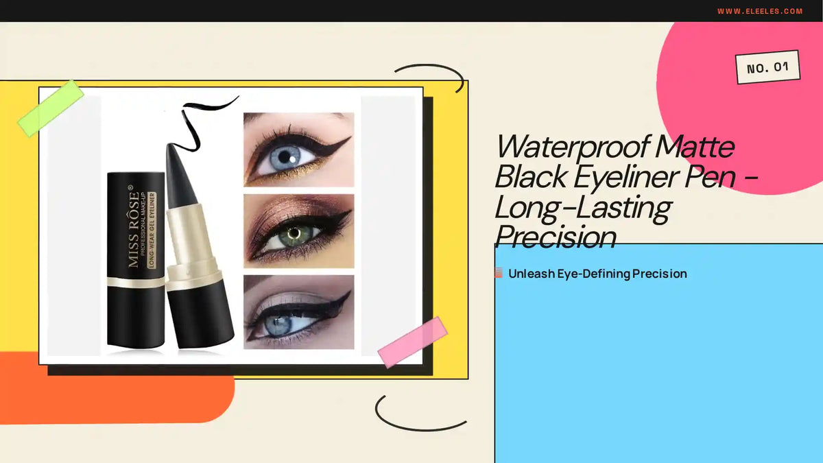 Waterproof Matte Black Eyeliner Pen - Long-Lasting Precision by@Outfy