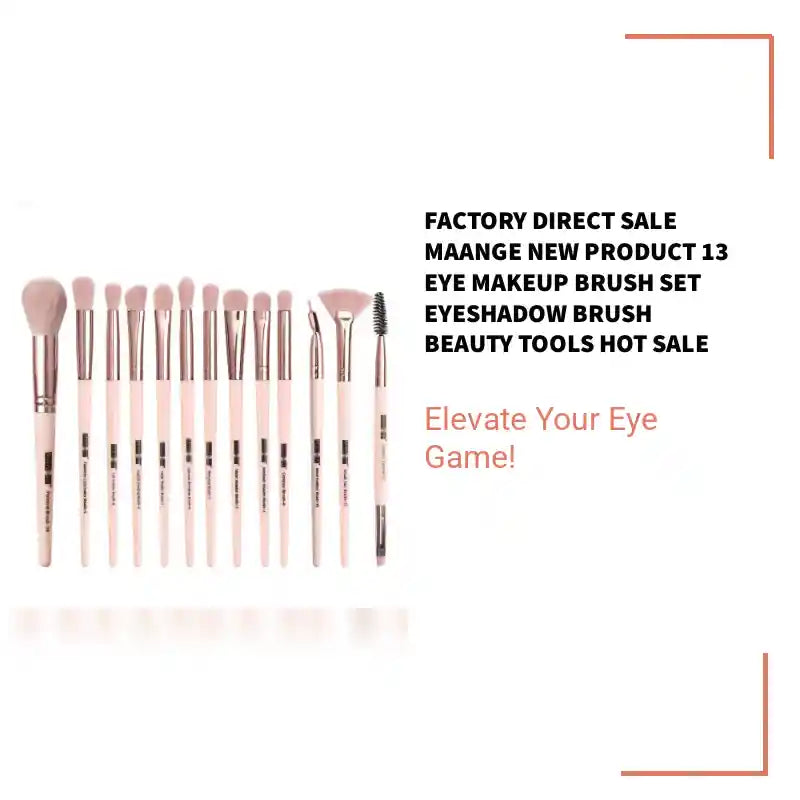 Factory Direct Sale Maange New Product 13 Eye Makeup Brush Set Eyeshadow Brush Beauty Tools Hot Sale by@Outfy