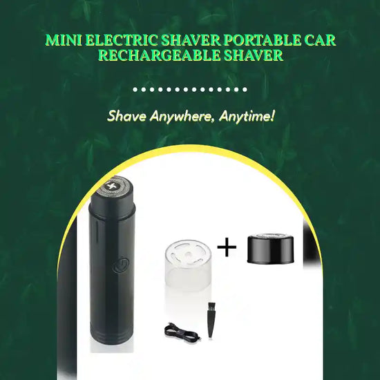 Mini Electric Shaver Portable Car Rechargeable Shaver by@Outfy