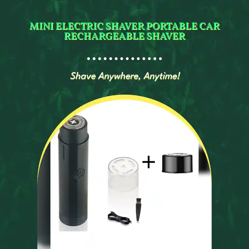Mini Electric Shaver Portable Car Rechargeable Shaver by@Outfy