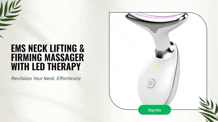 EMS Neck Lifting &amp; Firming Massager with LED Therapy by@Outfy