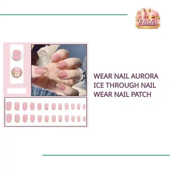 Wear Nail Aurora Ice Through Nail Wear Nail Patch by@Outfy