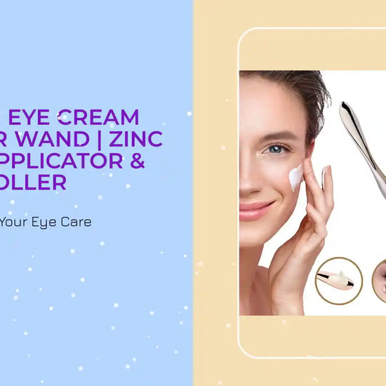 Golden Eye Cream Massager Wand | Zinc Alloy Applicator &amp; Roller by@Outfy