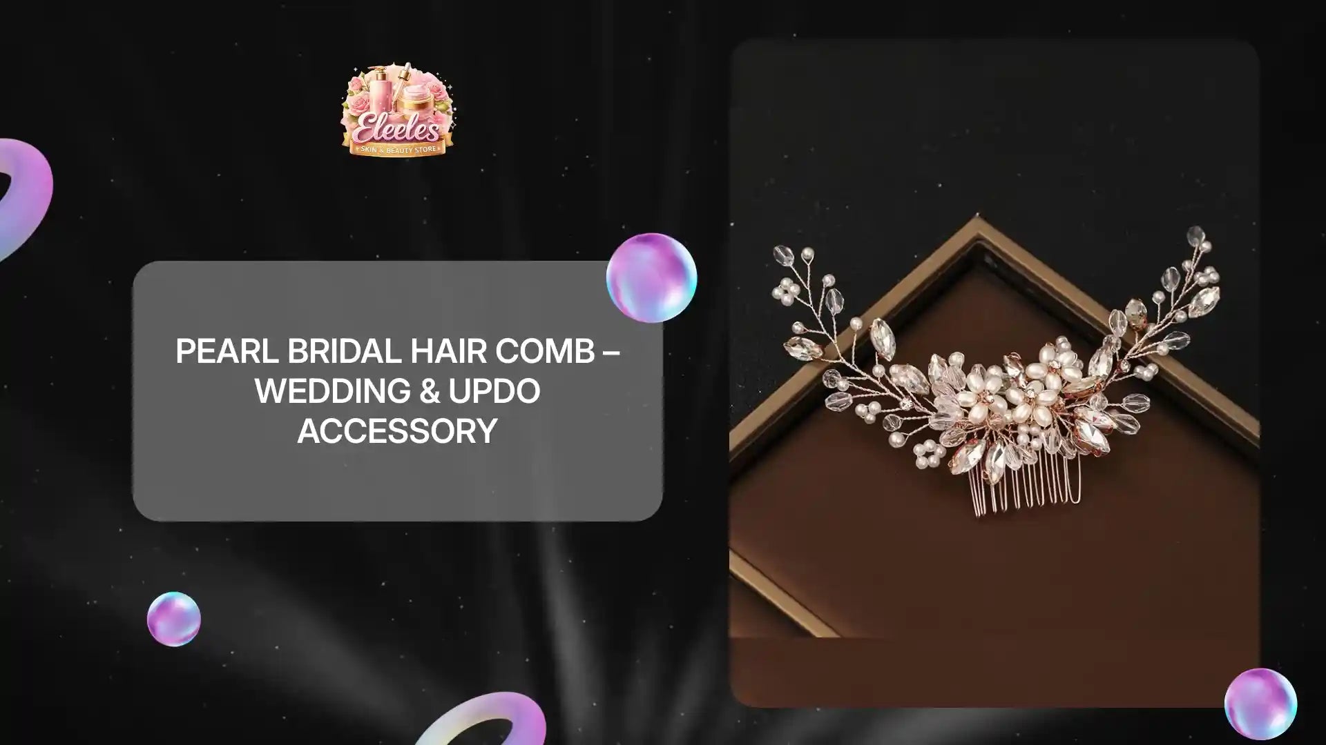 Pearl Bridal Hair Comb &ndash; Wedding &amp; Updo Accessory by@Outfy