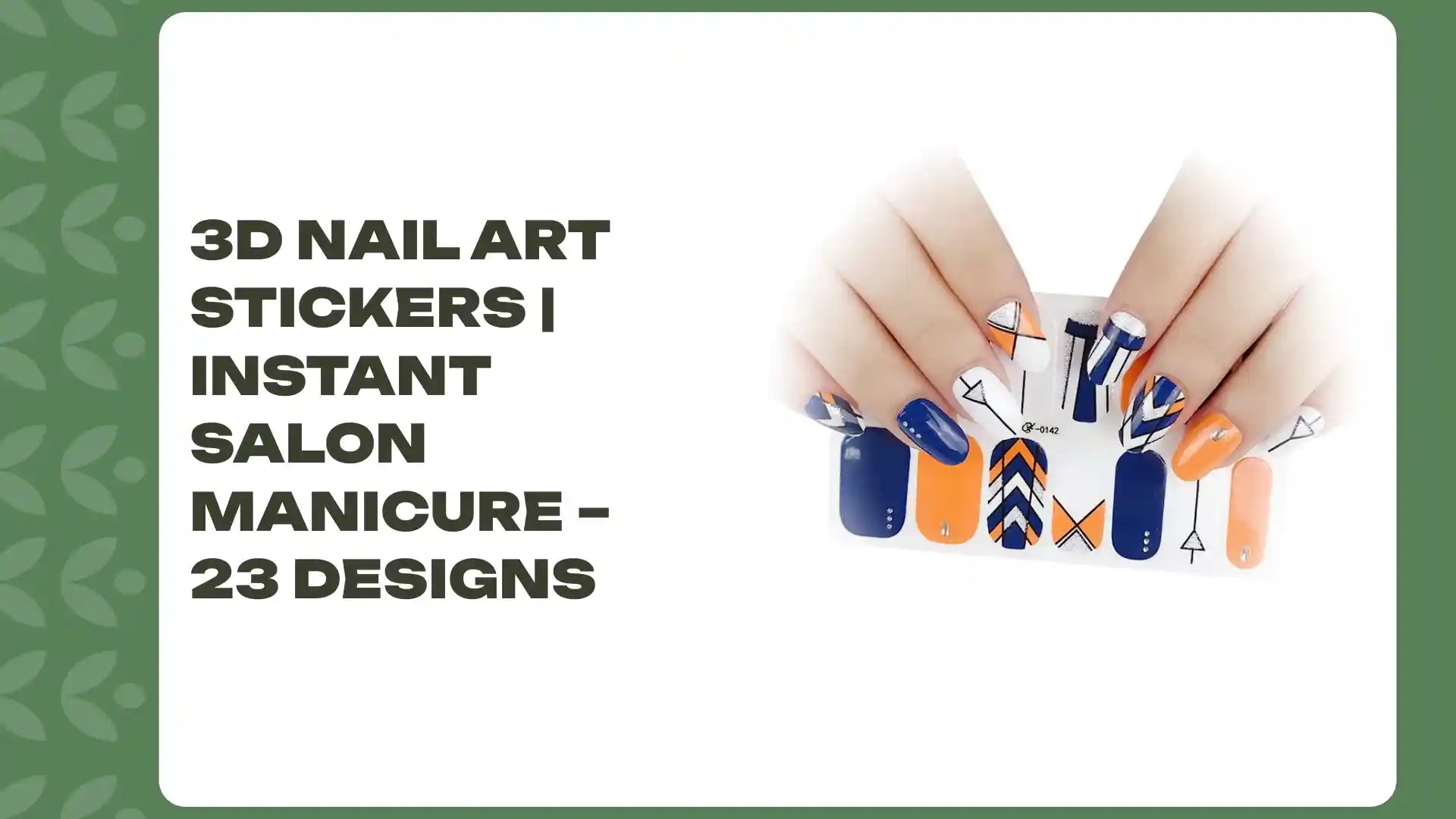 3D Nail Art Stickers | Instant Salon Manicure &ndash; 23 Designs by@Outfy