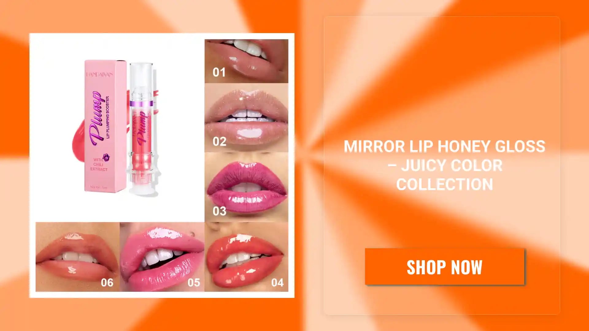Mirror Lip Honey Gloss &ndash; Juicy Color Collection by@Outfy