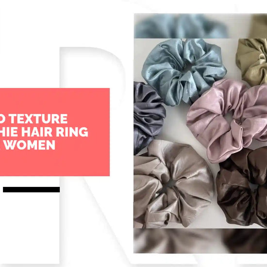 Retro Texture Scrunchie Hair Ring for Women by@Outfy