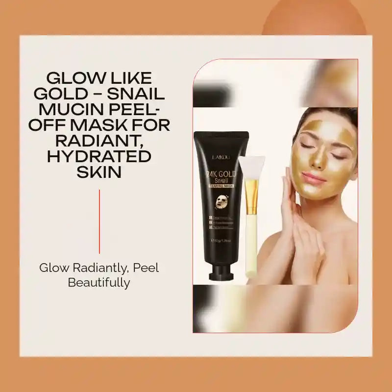 Glow Like Gold &ndash; Snail Mucin Peel-Off Mask for Radiant, Hydrated Skin by@Outfy