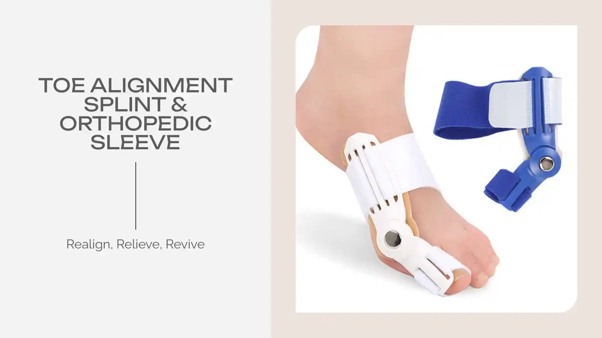 Toe Alignment Splint &amp; Orthopedic Sleeve by@Outfy